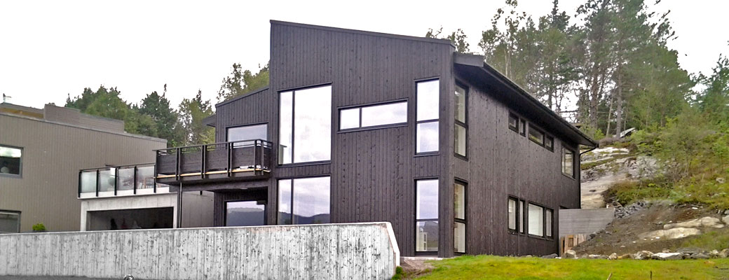 Nybygg hus i Ålesund